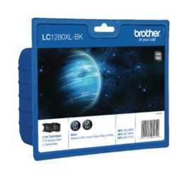 Brother LC1280XL-BK Noir Pack de cartouches authentiques au meilleur prix