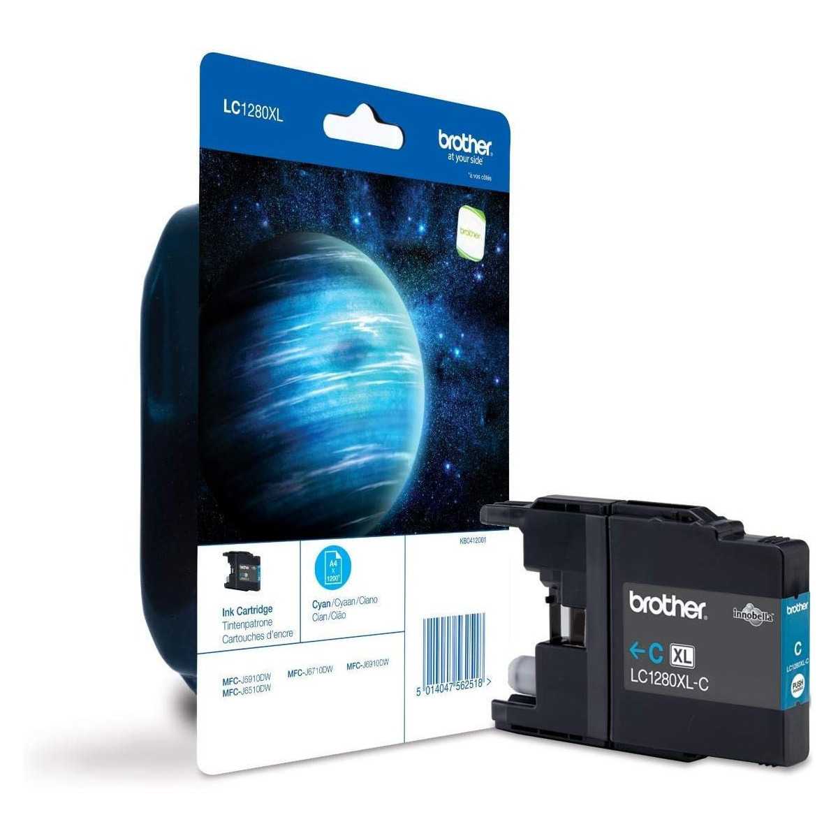 Brother LC1280XL-C Cyan cartouche d'encre d'origine au meilleur prix Brother LC1280XL-C Cyan cartouche d'encre d'origine au meilleur prix
