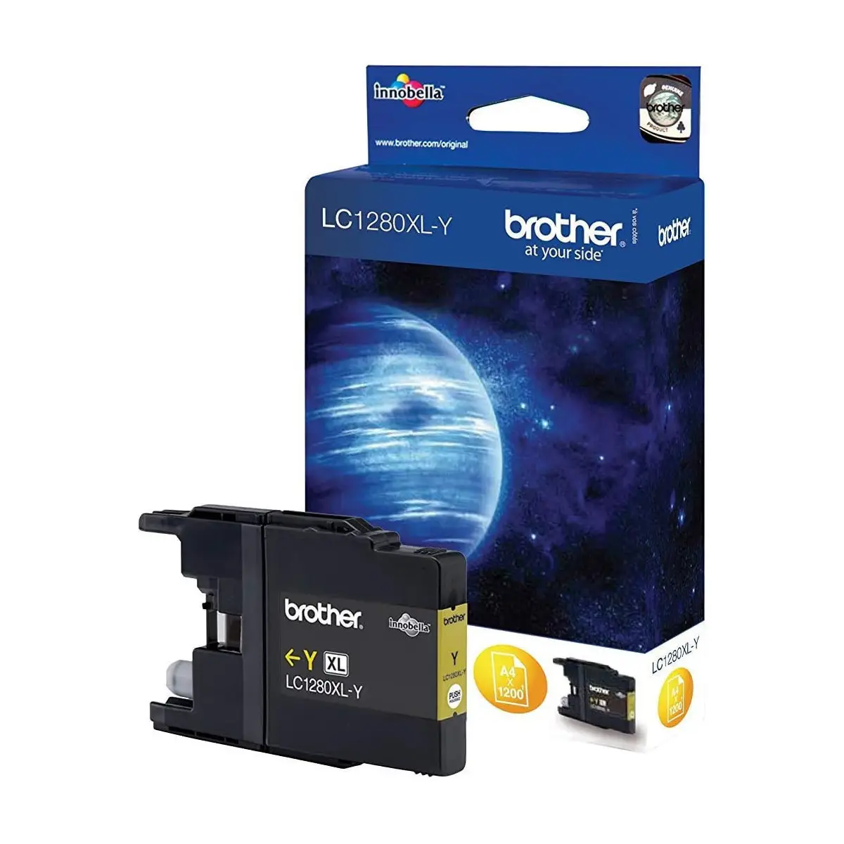 Brother LC1280XL-Y jaune Cartouche authentique au meilleur prix