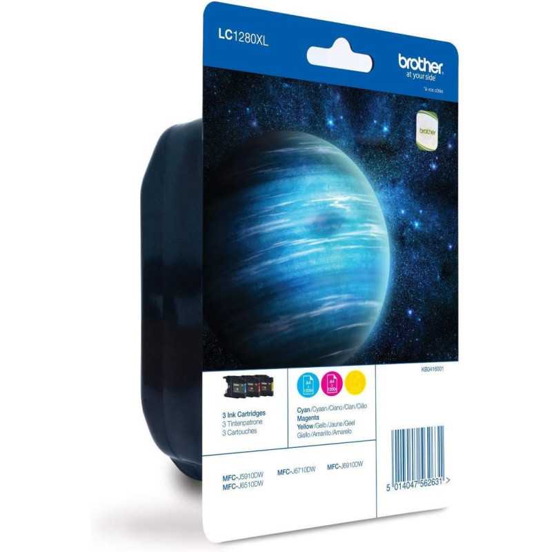 Brother LC1280XL Couleur Pack de 3 Cartouches au meilleur prix