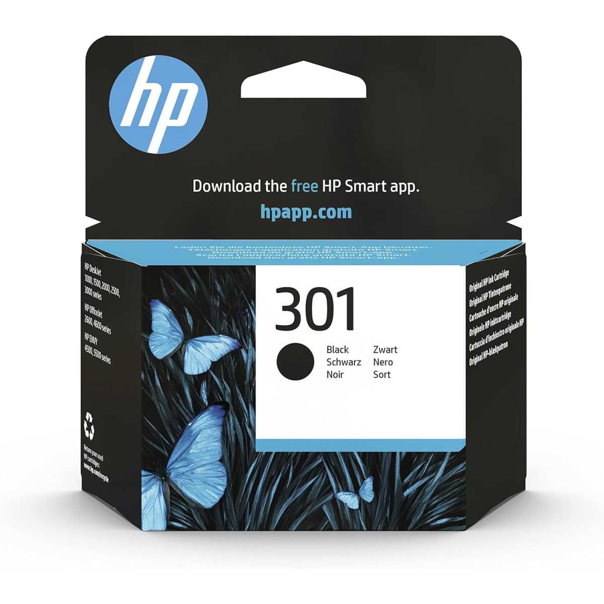 HP 301 Noir Cartouche d'encre d'origine au meilleur prix HP 301 Noir Cartouche d'encre d'origine au meilleur prix