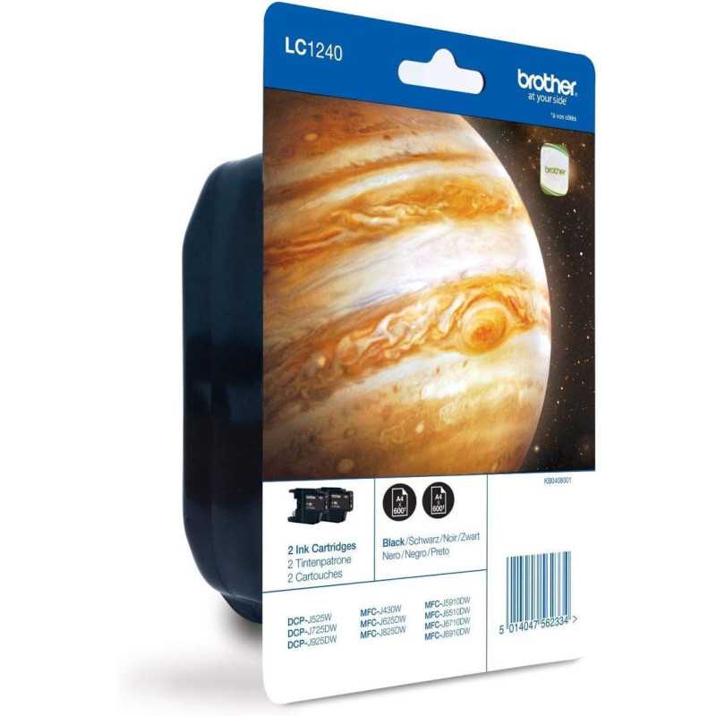 Brother LC1240BK Noir pack de 2 cartouches d'origine au meilleur prix