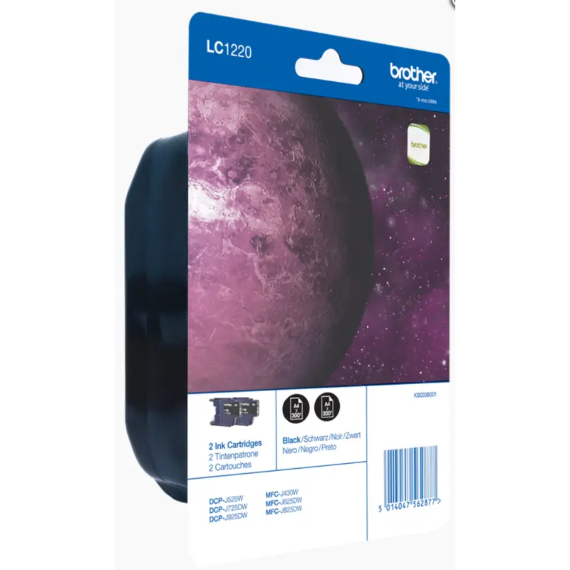 Brother LC1220BK Noir Pack de 2 cartouches authentiques au meilleur prix