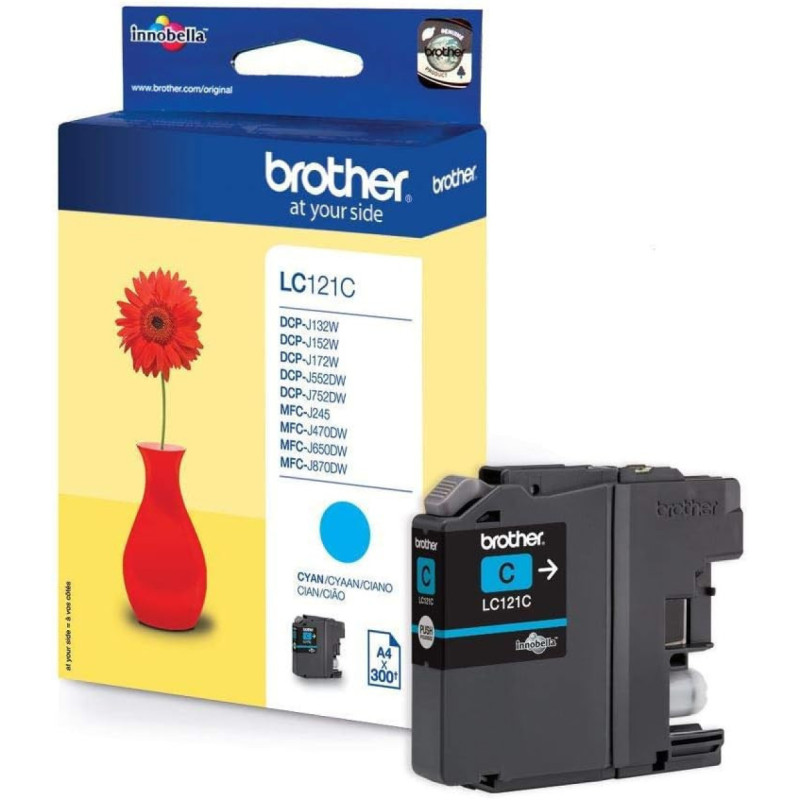 Brother LC121C Cyan Cartouche authentique au meilleur prix