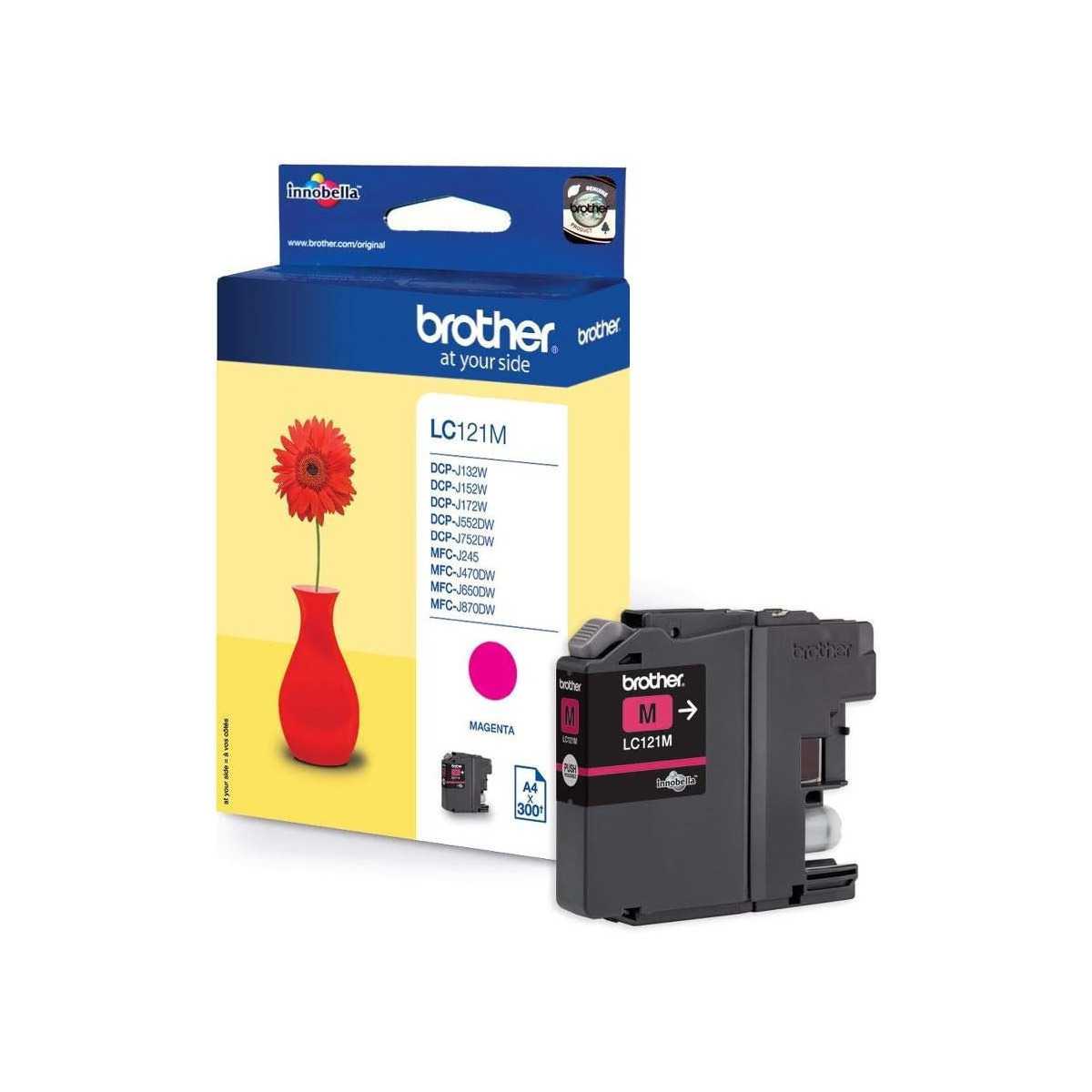 Brother LC121M Magenta Cartouche d'encre d'origine au meilleur prix Brother LC121M Magenta Cartouche d'encre d'origine au meilleur prix