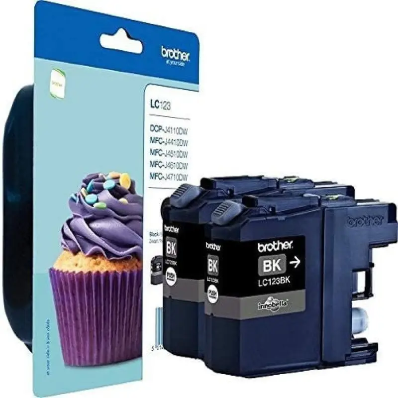 Brother LC123BK Noir Pack de cartouches authentiques au meilleur prix