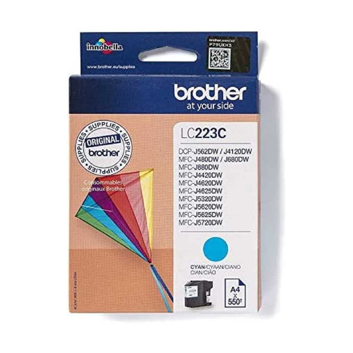 Brother LC223C Cyan cartouche d'encre d'origine au meilleur prix Brother LC223C Cyan cartouche d'encre d'origine au meilleur prix