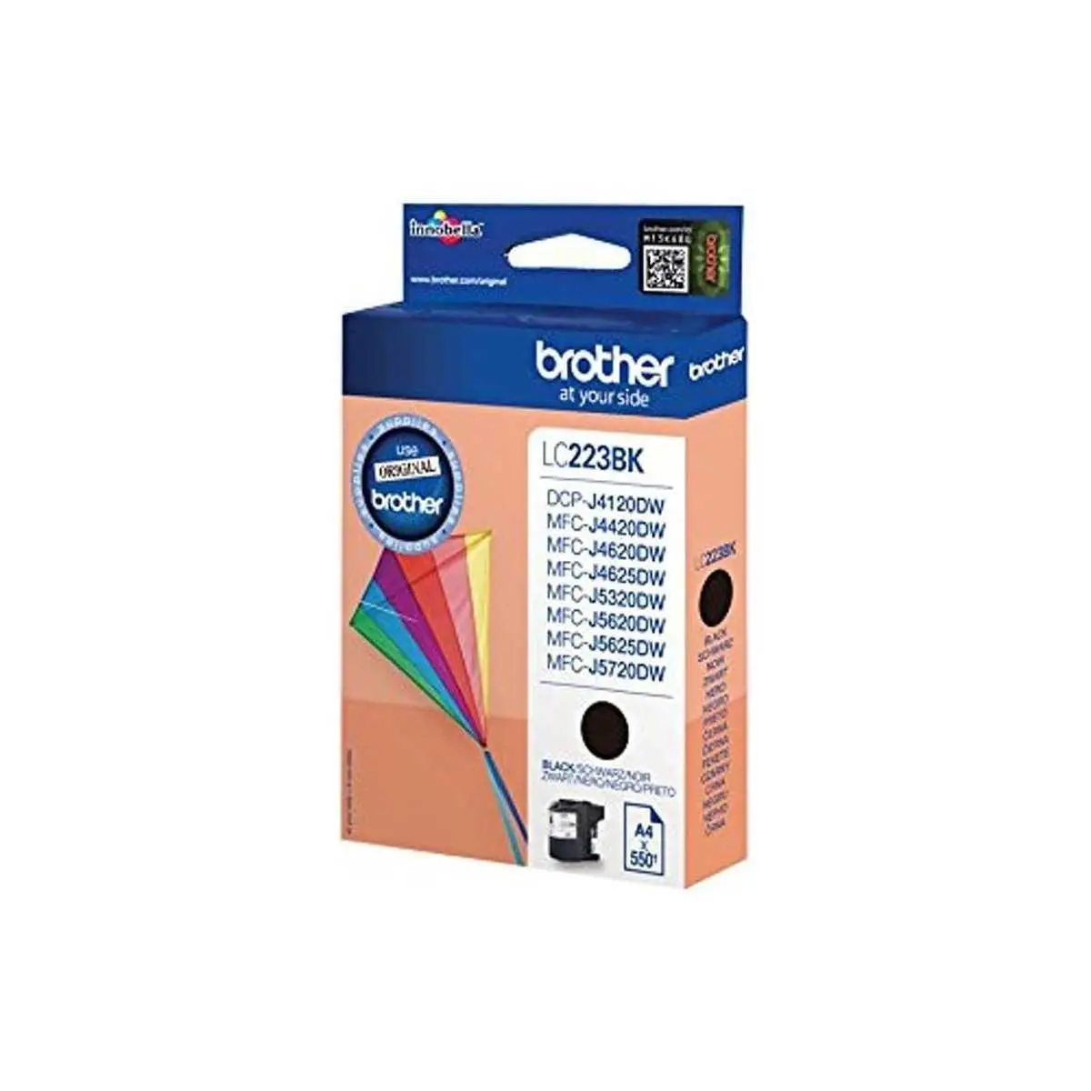 Brother LC223BK Noir Cartouche authentique au meilleur prix