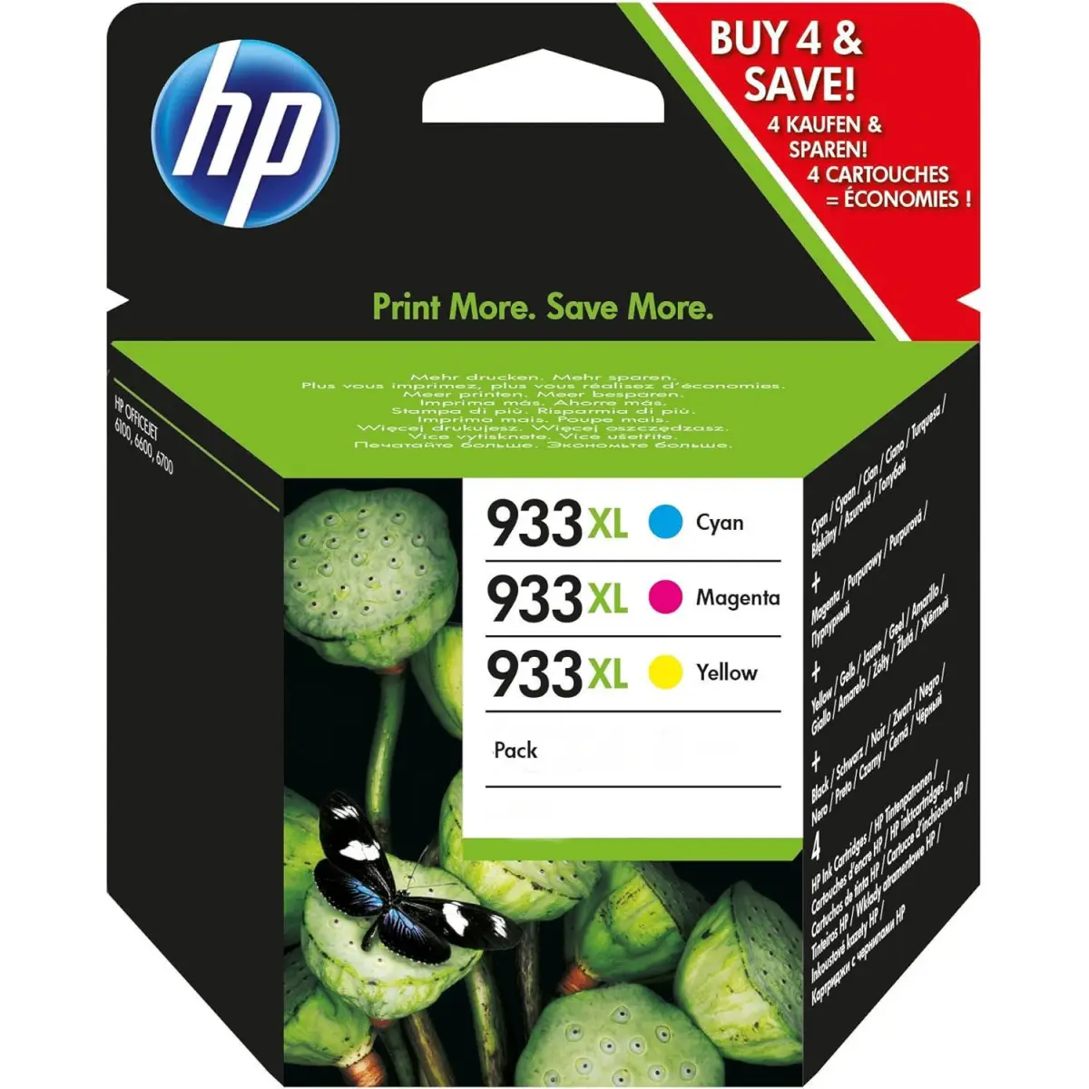 HP 933XL Couleur Pack de cartouches authentiques au meilleur prix