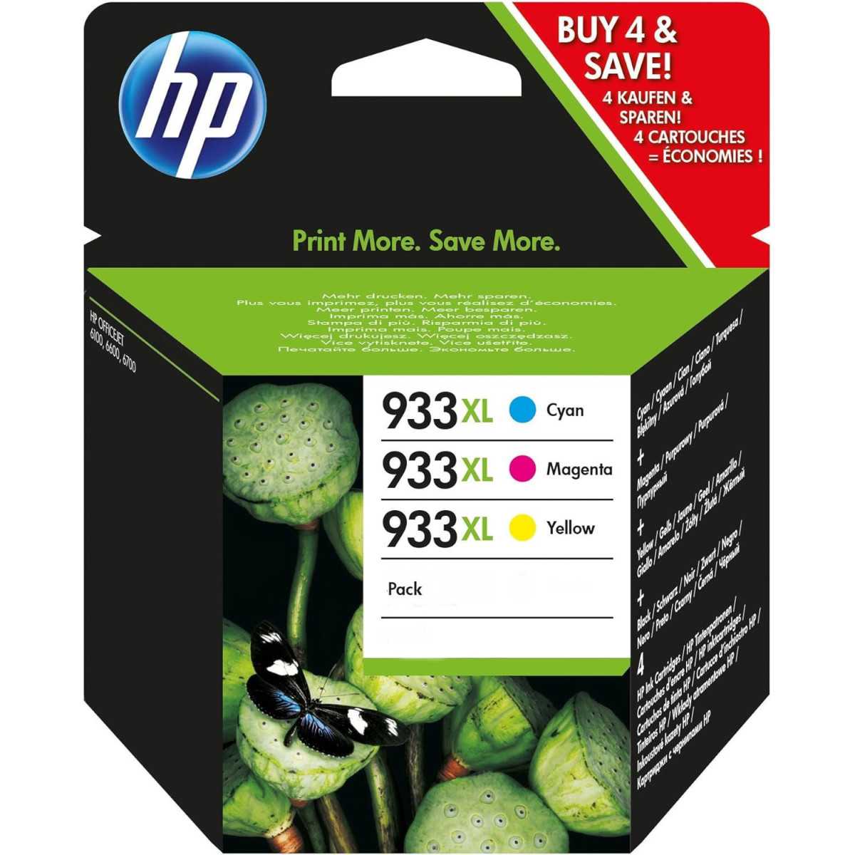HP 933XL Couleur Pack de 3 Cartouches d'encre au meilleur prix HP 933XL Couleur Pack de 3 Cartouches d'encre au meilleur prix