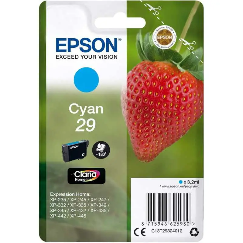 Epson 29 Cyan Fraise Cartouche authentique au meilleur prix