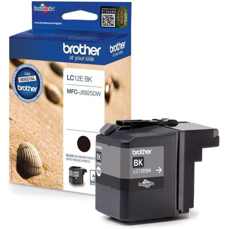 BROTHER LC12E BK Noir cartouche d'encre d'origine au meilleur prix