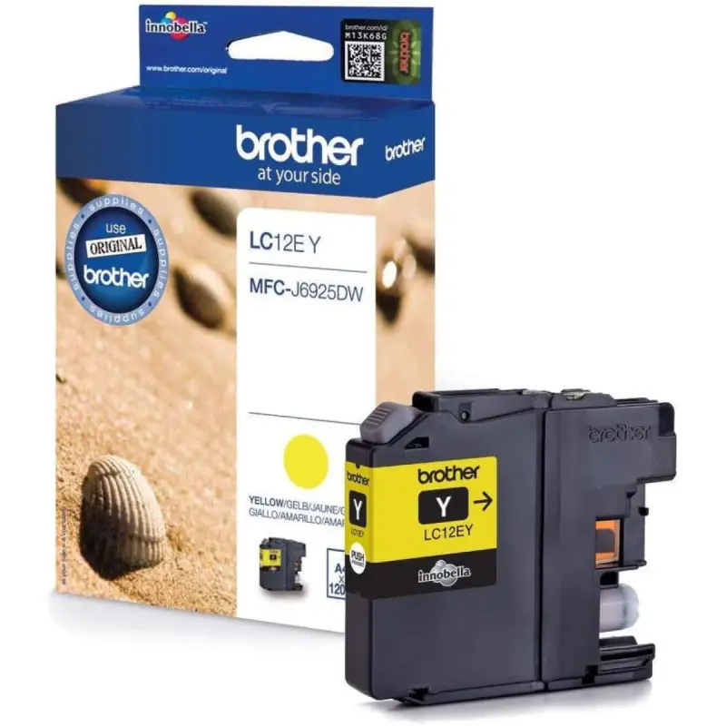 BROTHER LC12E-Y Jaune Cartouche authentique au meilleur