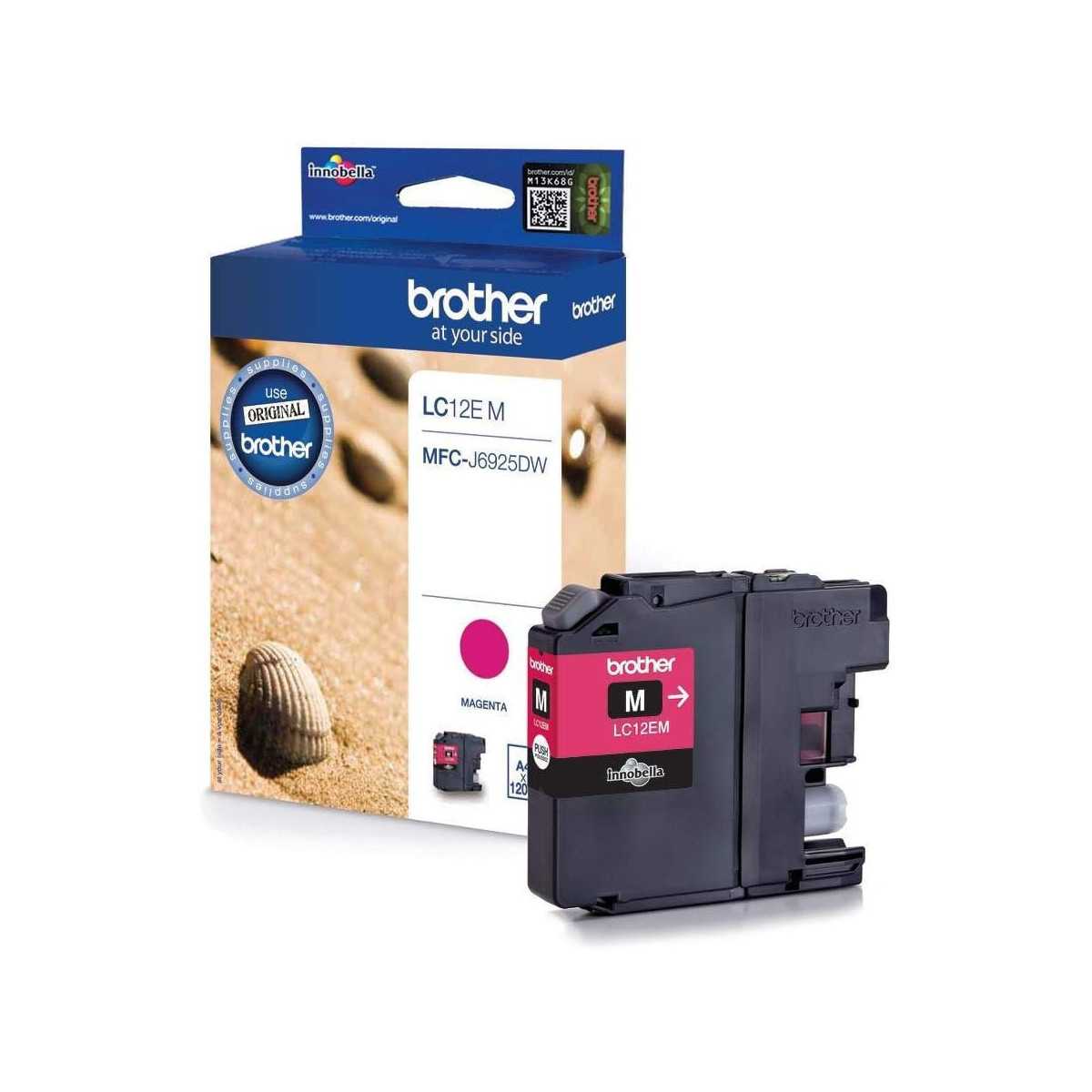 BROTHER LC12E-M Magenta Cartouche authentique au meilleur prix BROTHER LC12E-M Magenta Cartouche authentique au meilleur prix
