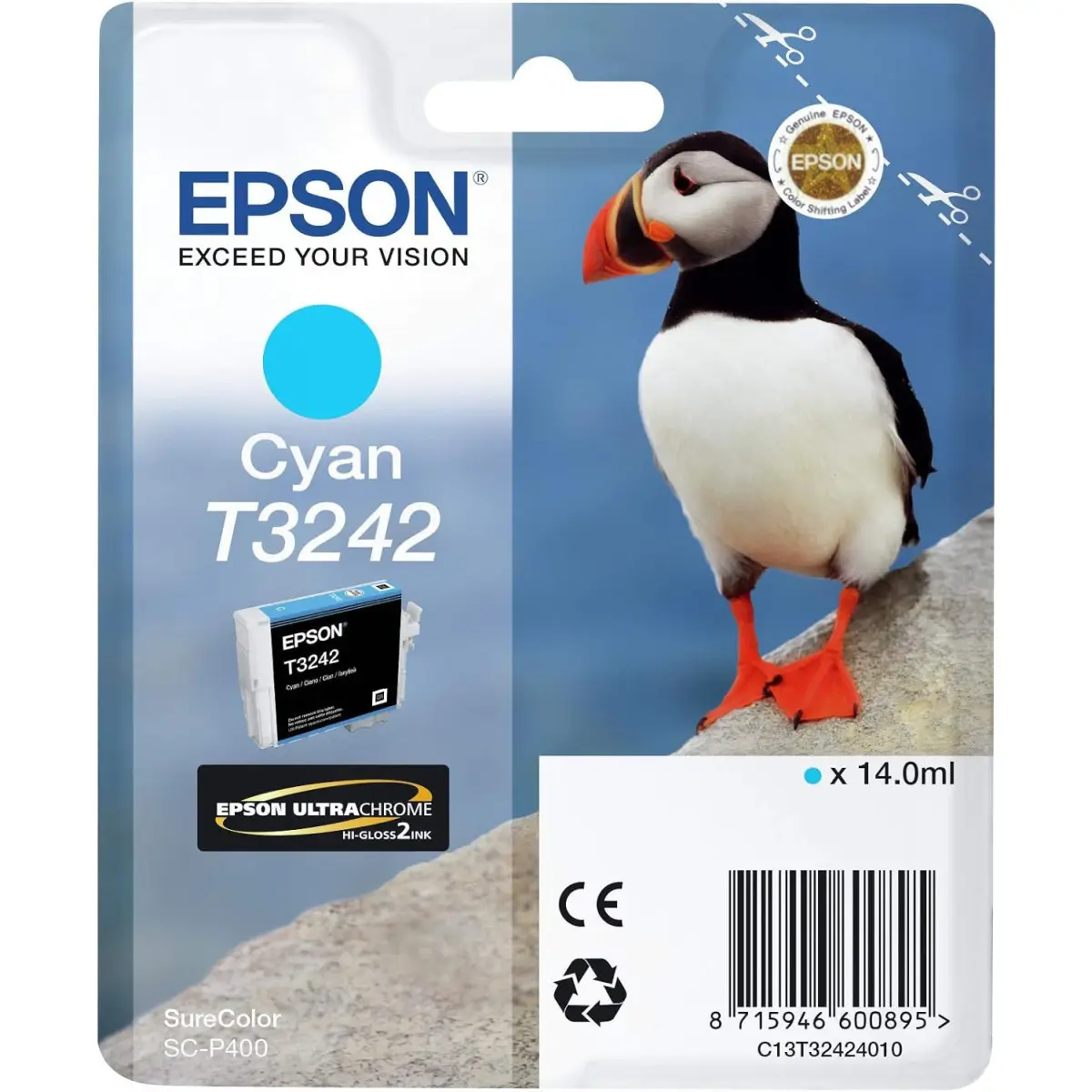 EPSON T3242 Cyan Macareux Cartouche authentique au meilleur prix
