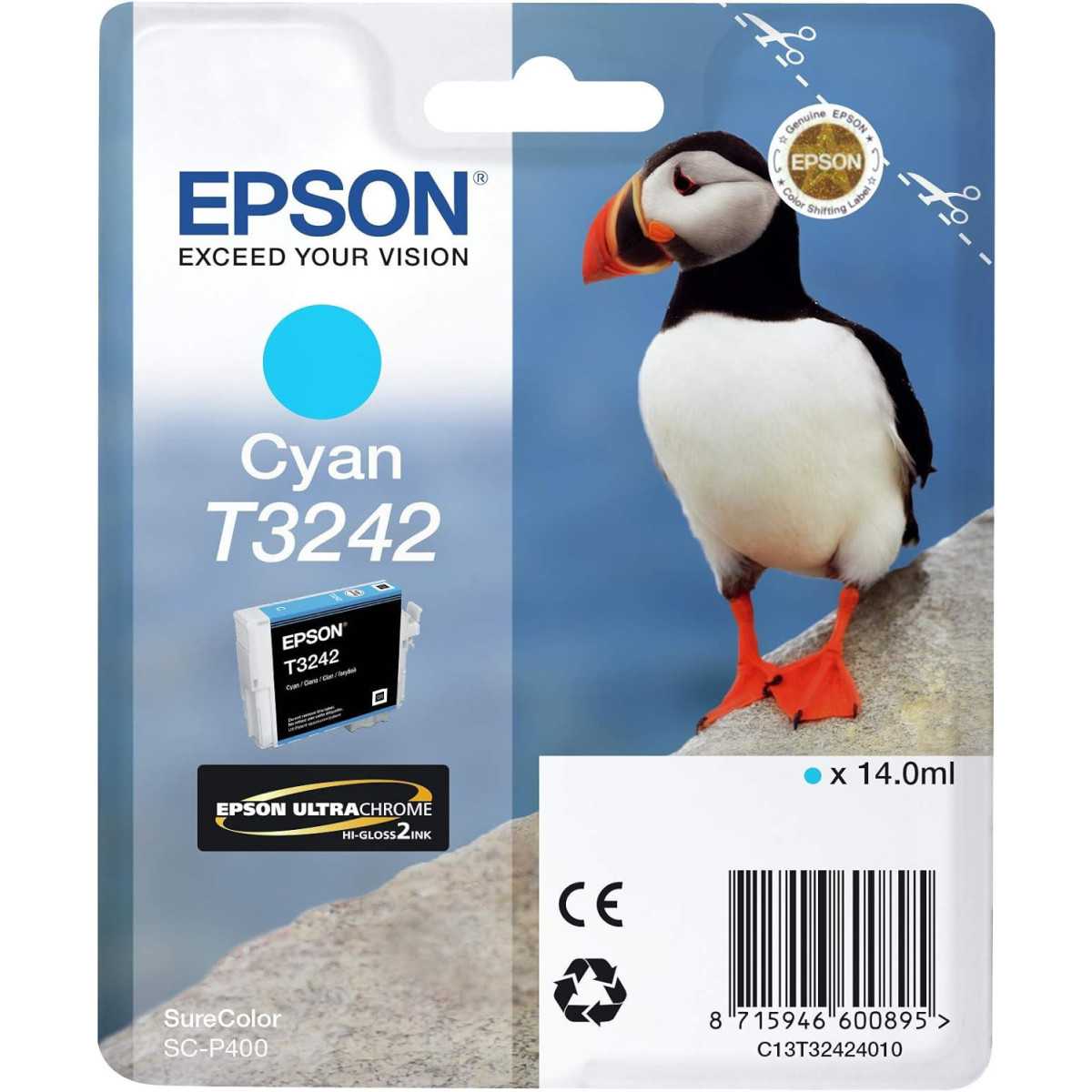 EPSON T3242 Cyan Macareux Cartouche d'encre au meilleur prix EPSON T3242 Cyan Macareux Cartouche d'encre au meilleur prix