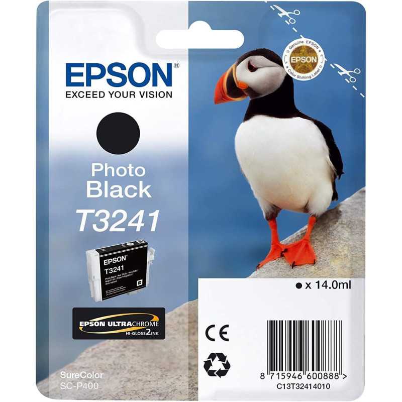 EPSON T3241 Noir photo Macareux Cartouche d'encre au meilleur prix