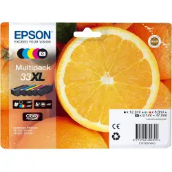 Epson 33XL Noir couleur Pack de 5 cartouches d'encre d'origine