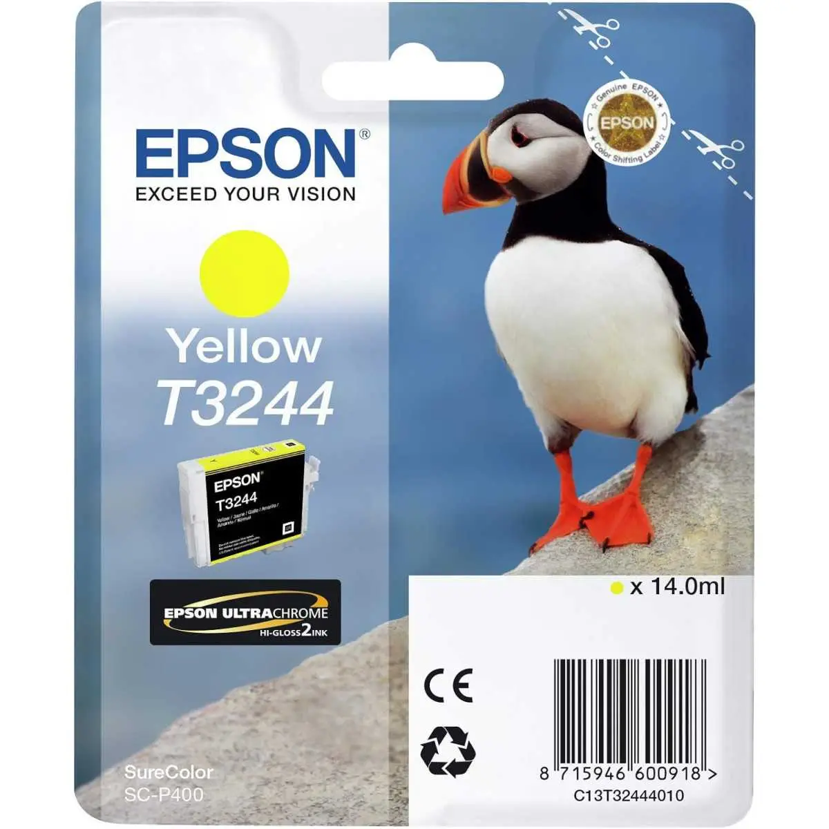 EPSON T3244 Jaune Macareux cartouche d'origine au meilleur prix EPSON T3244 Jaune Macareux cartouche d'origine au meilleur prix