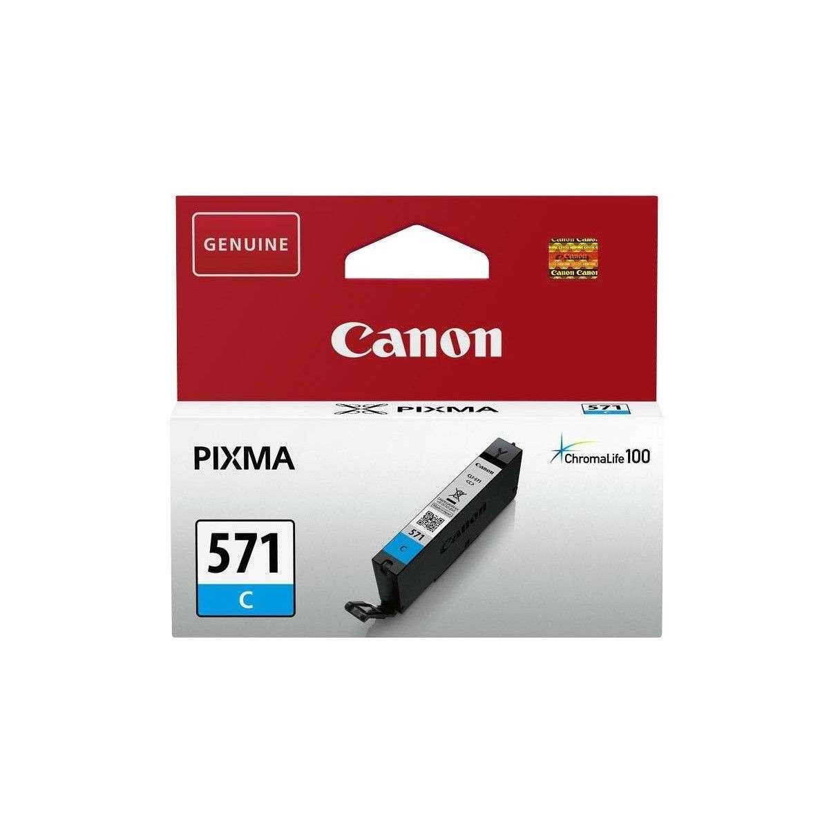 Canon CLI-571C Cyan Cartouche d'encre d'origine pas chère Canon CLI-571C Cyan Cartouche d'encre d'origine pas chère
