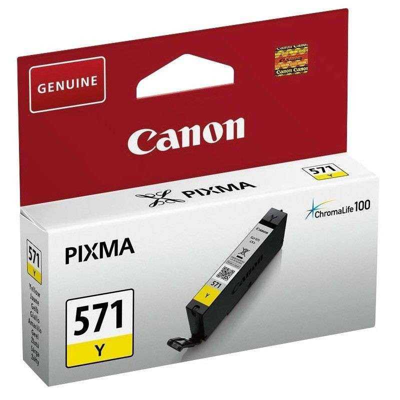 Canon CLI-571Y Jaune cartouche d'encre d'origine au meilleur prix