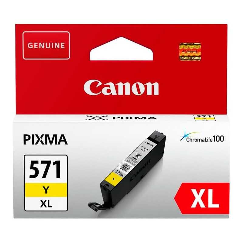 Canon CLI-571Y XL Jaune Cartouche d'encre d'origine au meilleur prix