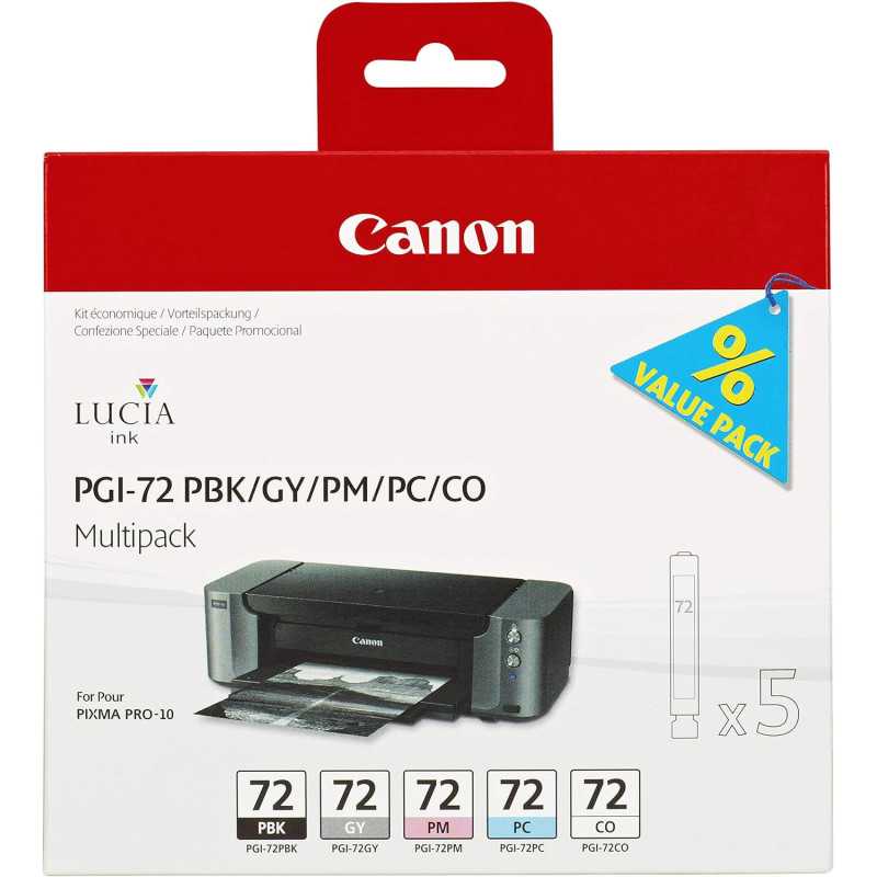 CANON PGI-72 Noir couleur Pack de 5 cartouches au meilleur prix