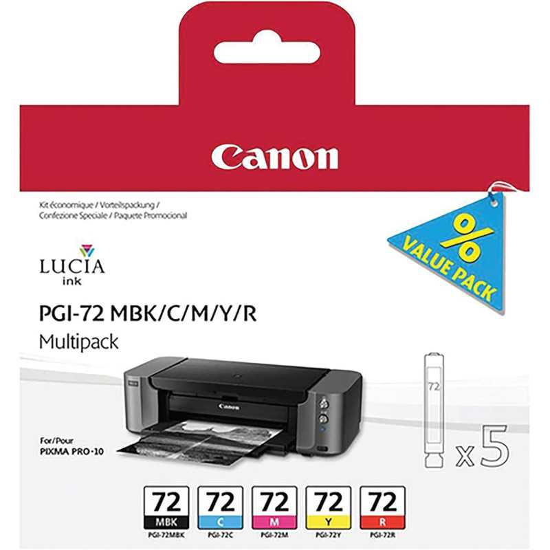 CANON PGI-72 Noir couleur Pack de 5 cartouches au meilleur prix