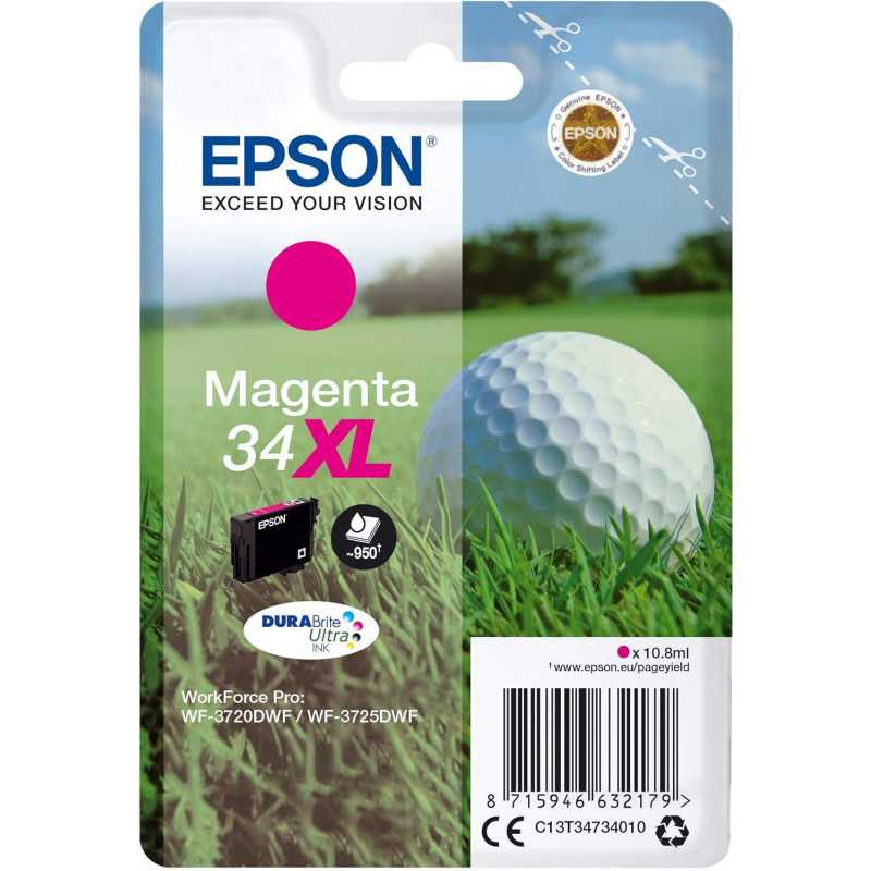 Epson 34XL Magenta Balle de golf cartouche d'origine au meilleur prix
