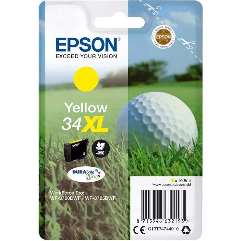 Epson 34XL Jaune Balle de golf cartouche d'origine au meilleur prix