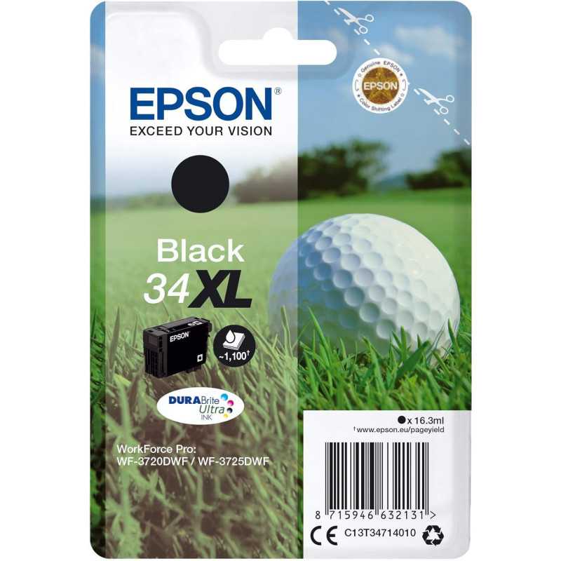 Epson 34XL Noir Balle de golf Cartouche d'encre au meilleur prix