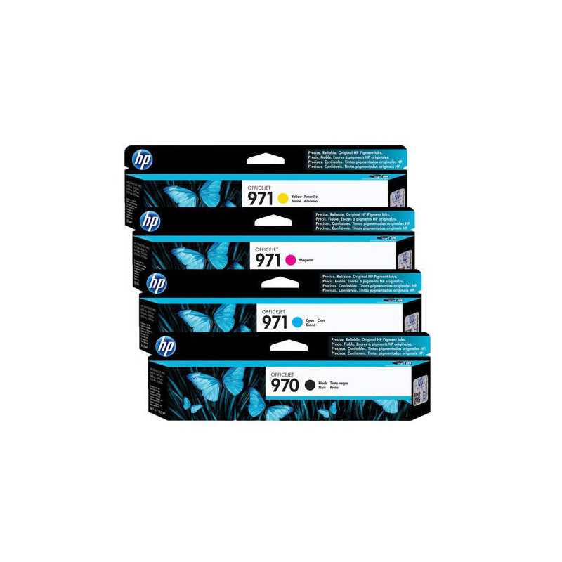 HP 970/971 Noir couleur Pack de 4 Cartouches au meilleur prix