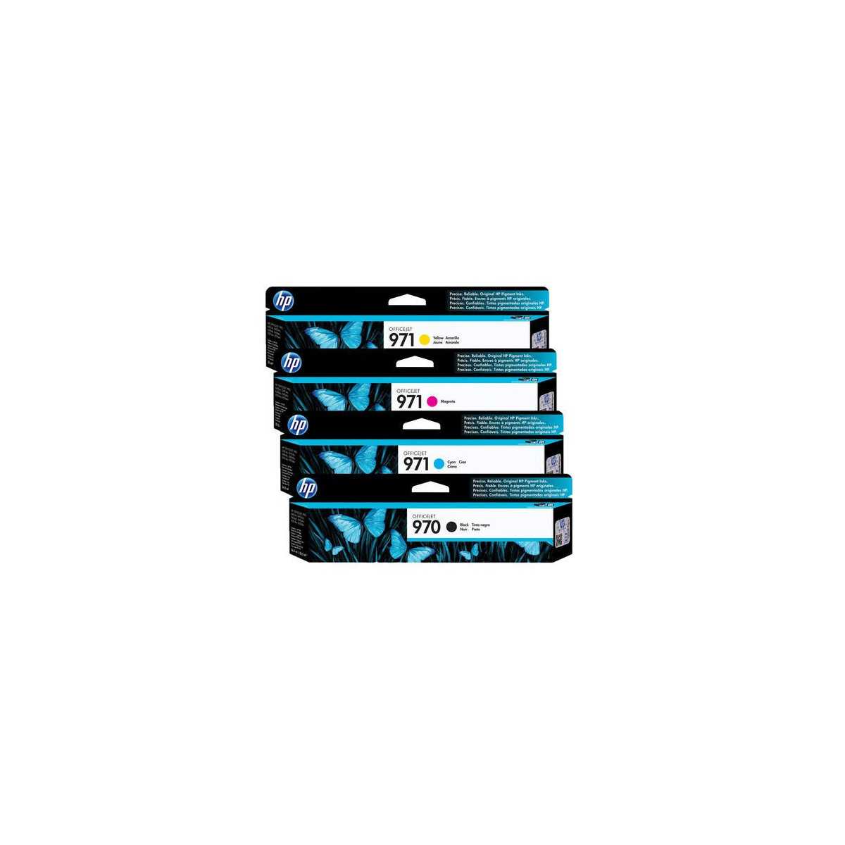 HP 970/971 Noir couleur Pack de 4 Cartouches au meilleur prix HP 970/971 Noir couleur Pack de 4 Cartouches au meilleur prix
