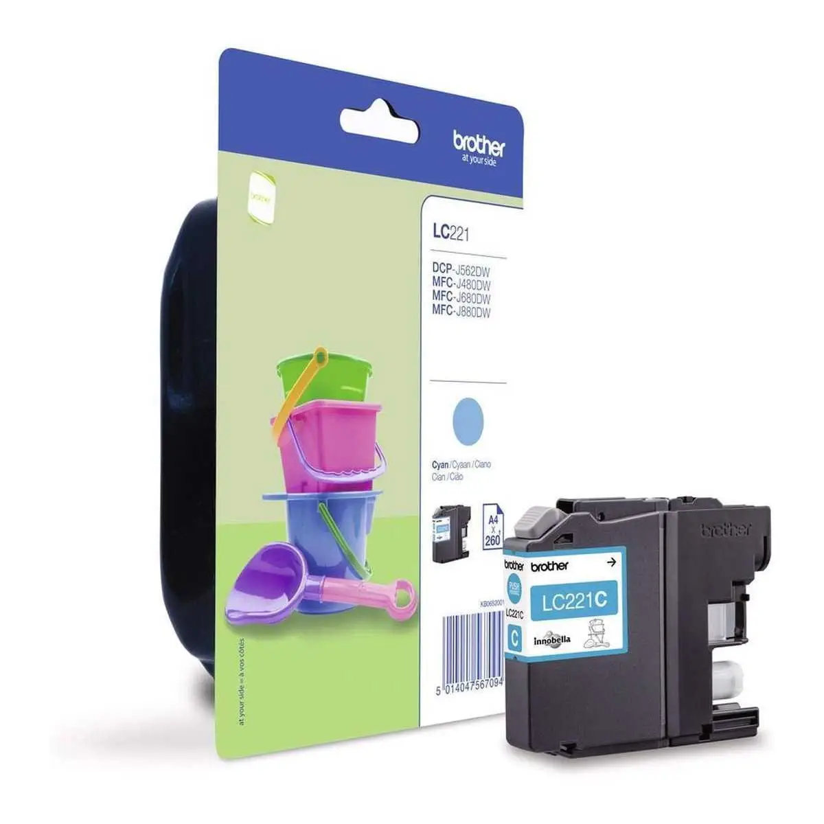 Brother LC221C Cyan Cartouche authentique au meilleur prix