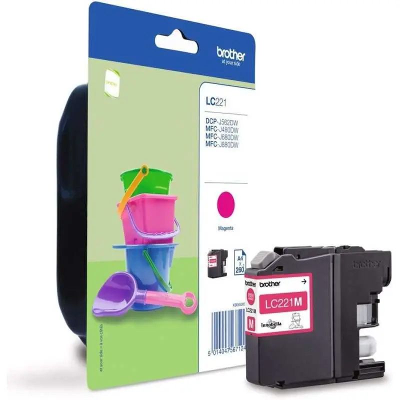 Brother LC221M Magenta Cartouche d'encre d'origine au meilleur prix Brother LC221M Magenta Cartouche d'encre d'origine au meilleur prix