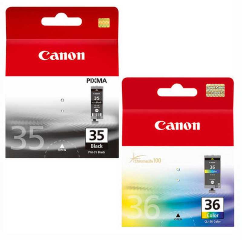 Pack Canon PGI-35 / CLI-36 Noir Couleur – Livraison gratuite Pack Canon PGI-35 / CLI-36 Noir Couleur – Livraison gratuite