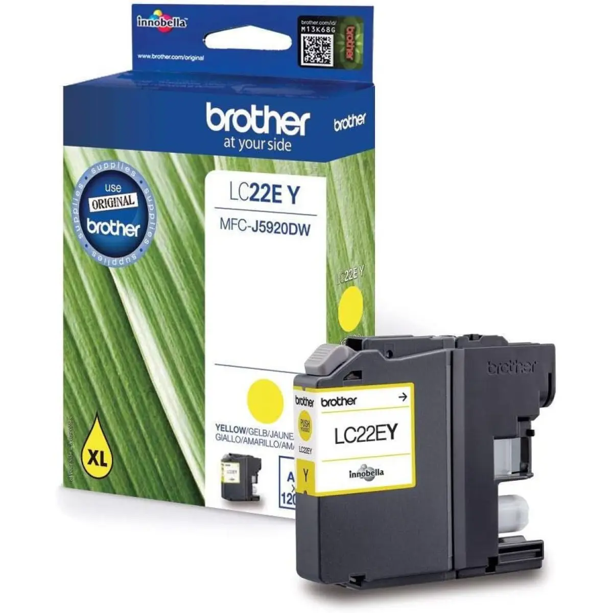 Brother LC22E Y Jaune Cartouche authentique au meilleur prix