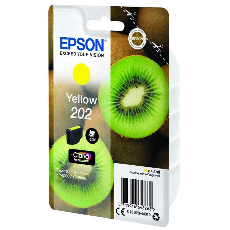 Epson 202 Kiwi Jaune cartouche d'encre d'origine au meilleur prix