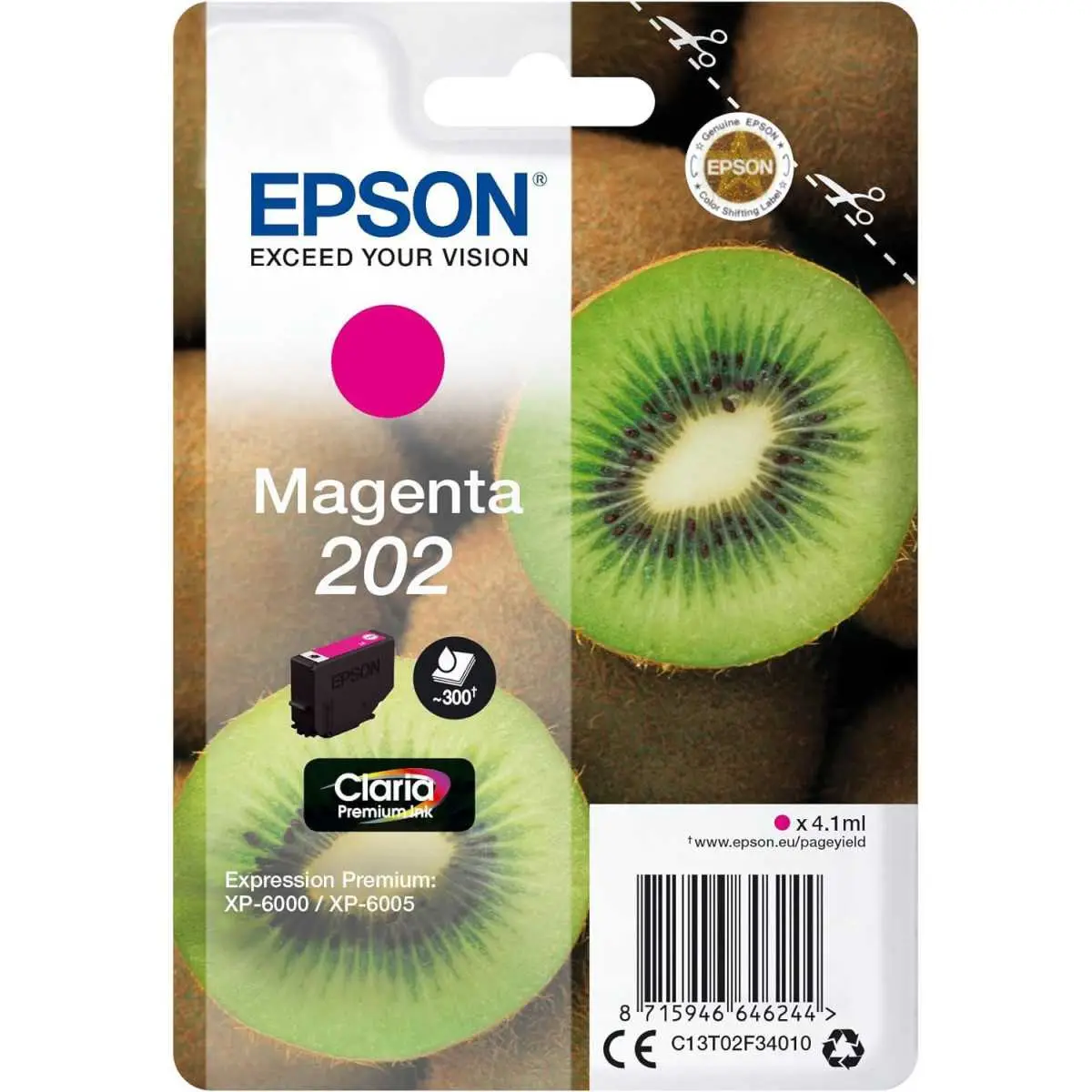 Epson 202 Kiwi Magenta Cartouche d'encre d'origine au meilleur prix Epson 202 Kiwi Magenta Cartouche d'encre d'origine au meilleur prix