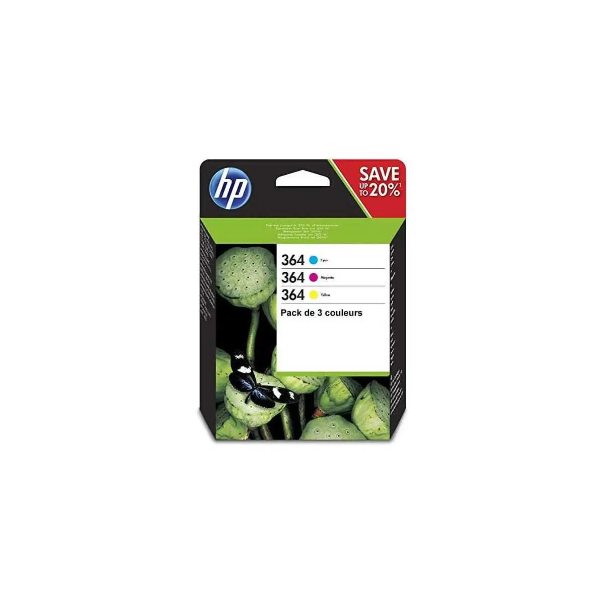 HP 364 Couleur Pack de 3 cartouches d'encre d'origine au meilleur prix HP 364 Couleur Pack de 3 cartouches d'encre d'origine au meilleur prix