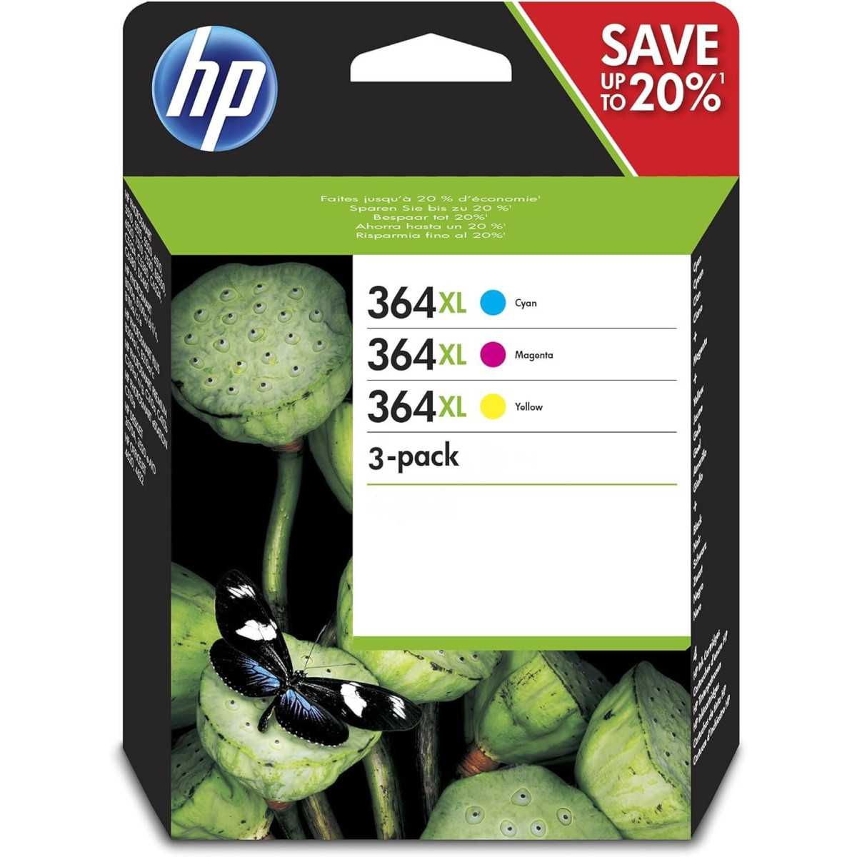 HP 364XL Couleur Pack de cartouches authentiques au meilleur prix HP 364XL Couleur Pack de cartouches authentiques au meilleur prix