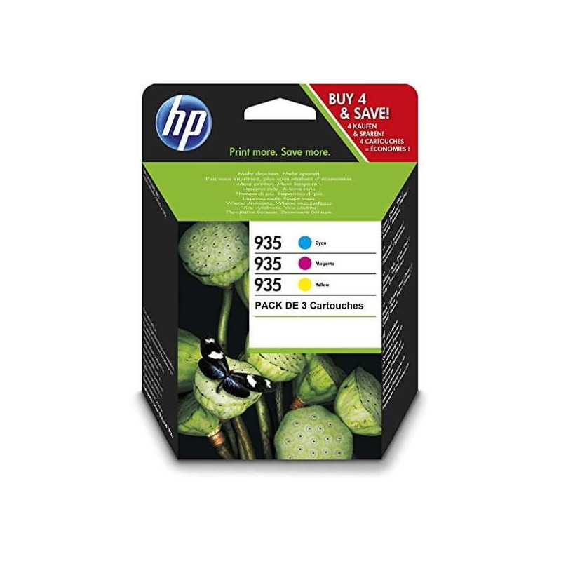 HP 935 Couleur Pack de 3 Cartouches d'encre d'origine au meilleur prix