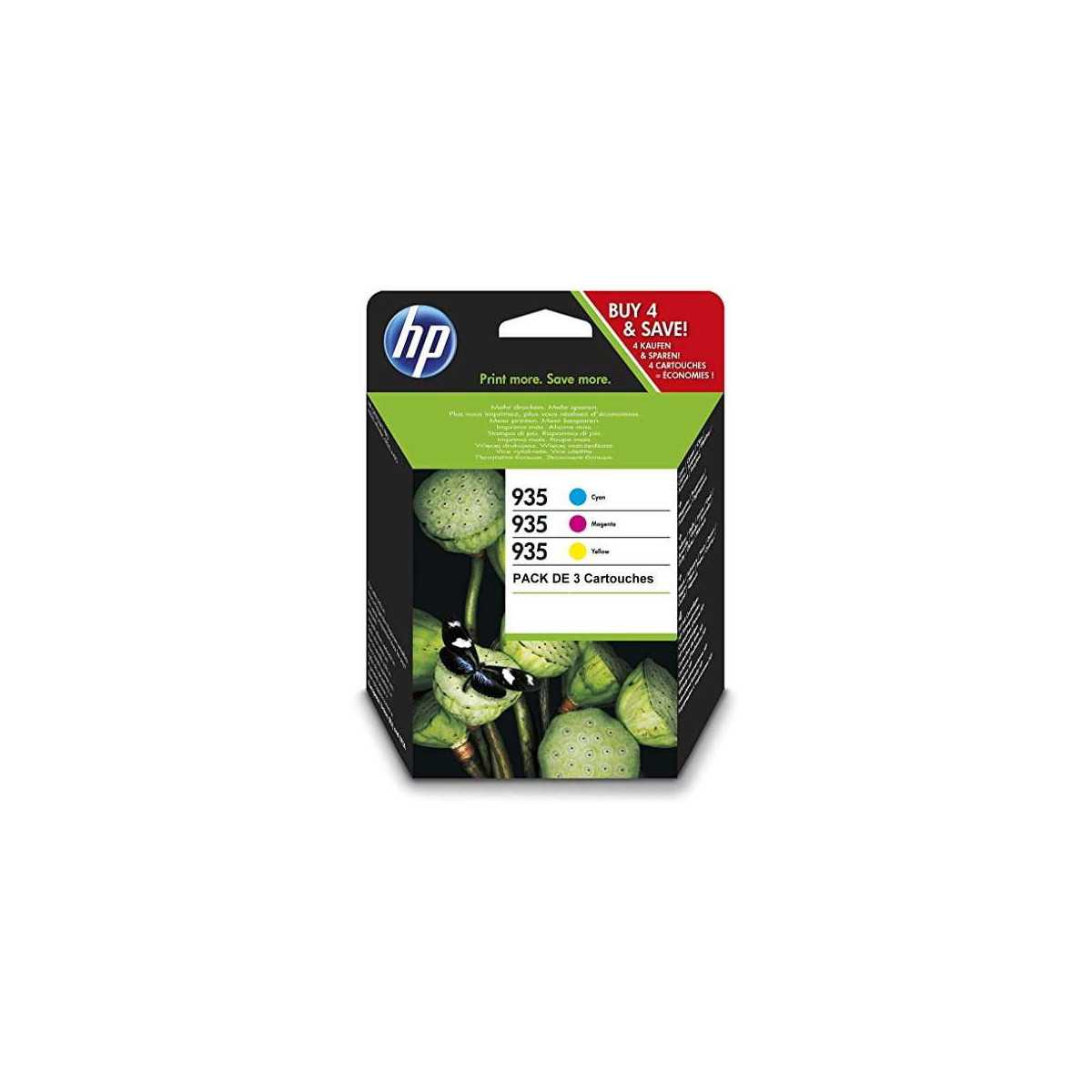HP 935 Couleur Pack de 3 Cartouches d'encre d'origine au meilleur prix HP 935 Couleur Pack de 3 Cartouches d'encre d'origine au meilleur prix