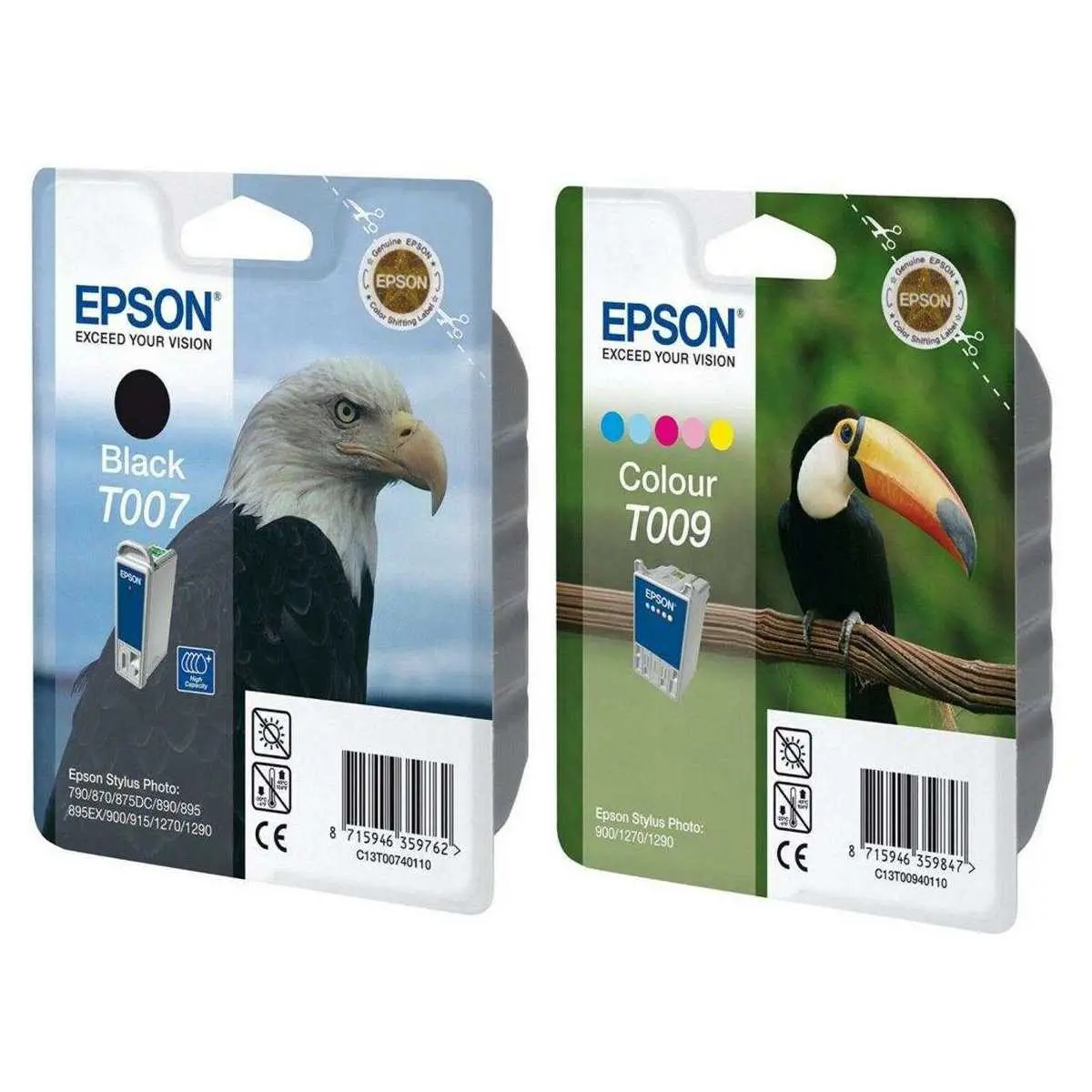 Epson T007/T009 Noir Couleur Pack de cartouches authentiques au meilleur prix Epson T007/T009 Noir Couleur Pack de cartouches authentiques au meilleur prix
