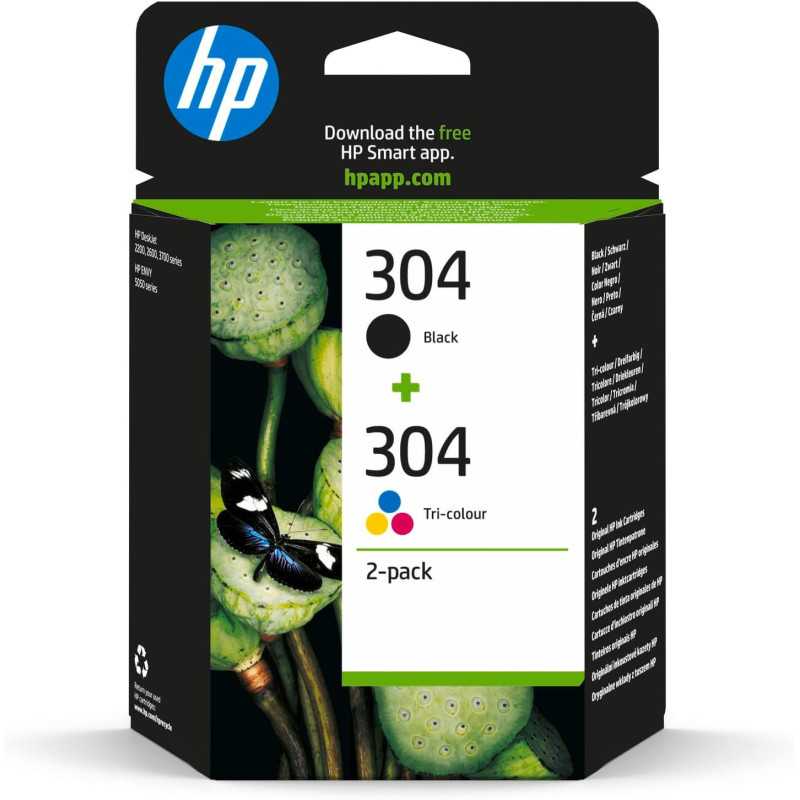 HP 304 Noir couleur Pack de 2 Cartouches d'encre au meilleur prix