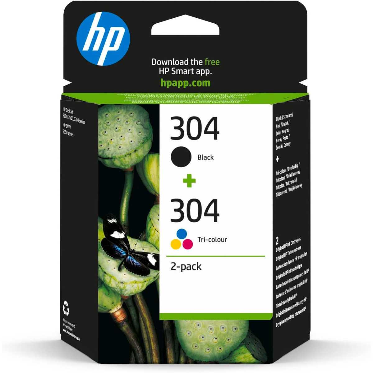 HP 304 Noir couleur Pack de 2 Cartouches d'encre au meilleur prix HP 304 Noir couleur Pack de 2 Cartouches d'encre au meilleur prix