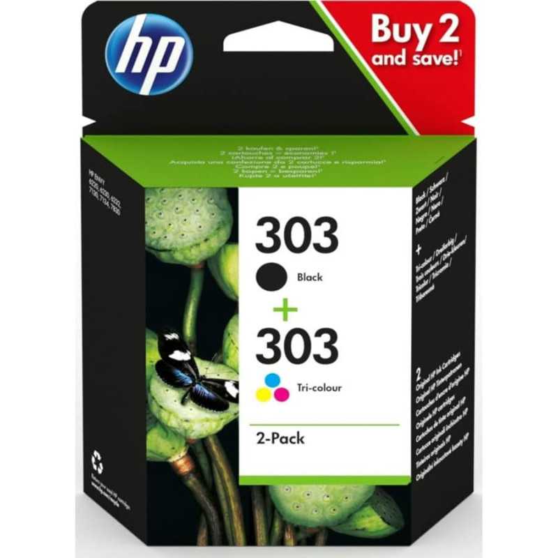 HP 303 Noir couleur Pack de 2 Cartouches d'encre au meilleur prix
