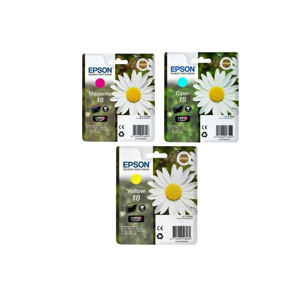 Epson 18 Couleur Pâquerette Pack de cartouches authentiques au meilleur prix