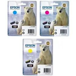 Epson 26 Couleur Ours polaire Pack de cartouches authentiques au meilleur prix