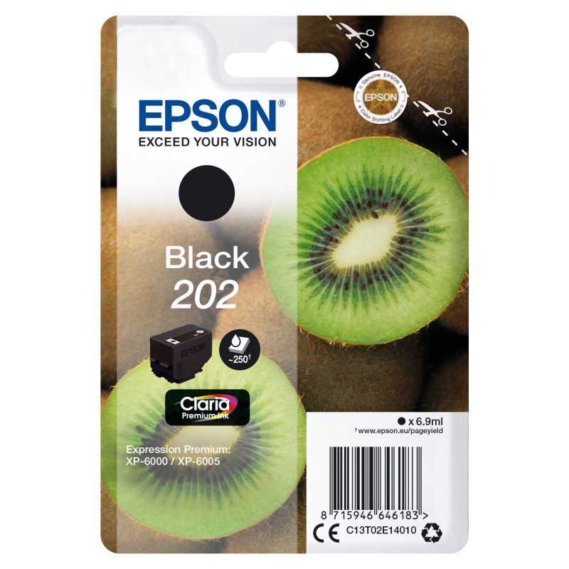 Epson 202 Kiwi Noir Cartouche d'encre d'origine au meilleur prix